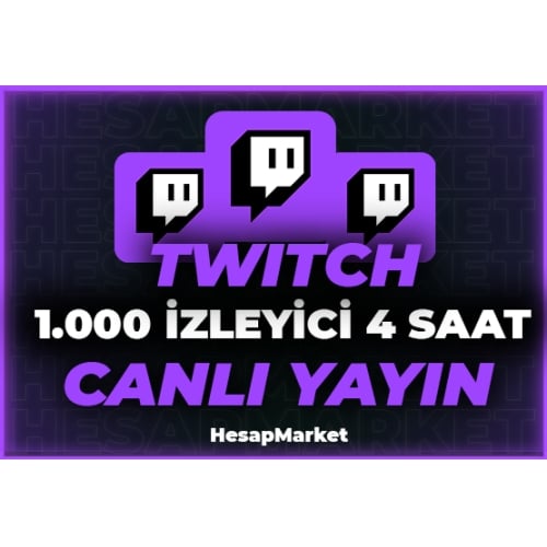  1000 ⭐ TWİTCH ⭐ CANLI YAYIN İZLEYİCİ